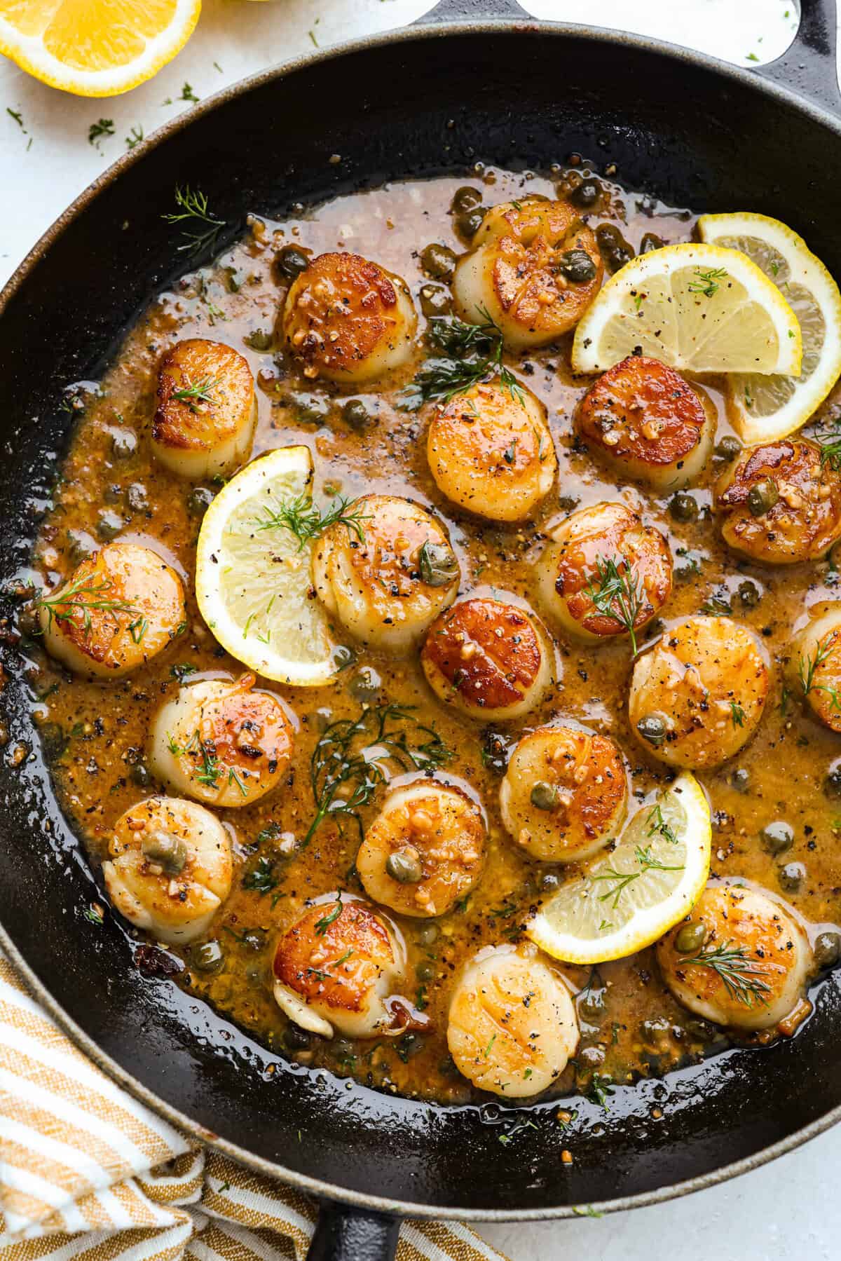 Lemon Pan Seared Scallops